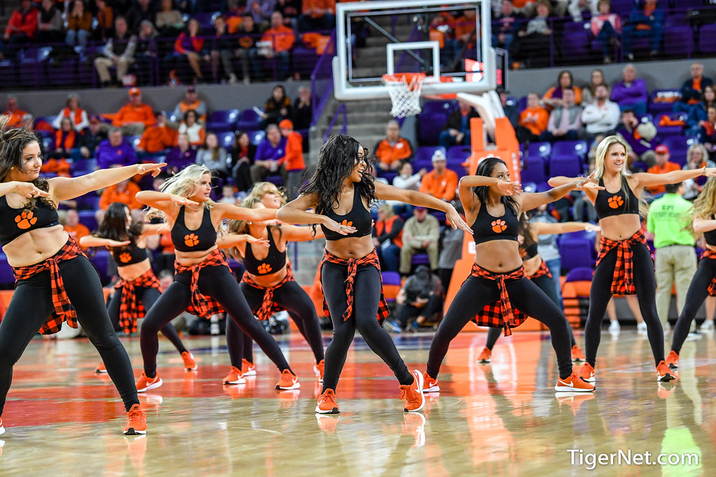 Clemson Basketball Photo of Rally Cats and Virginia