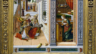 Crivelli, The Annunciation, detail of bottom