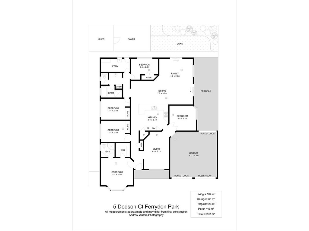 5 Dodson Court, Ferryden Park SA 5010 floorplan