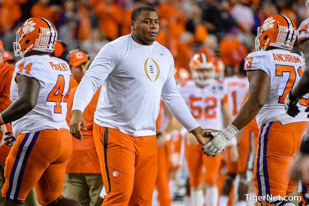 Clemson Football Photo of Dexter Lawrence and alabama
