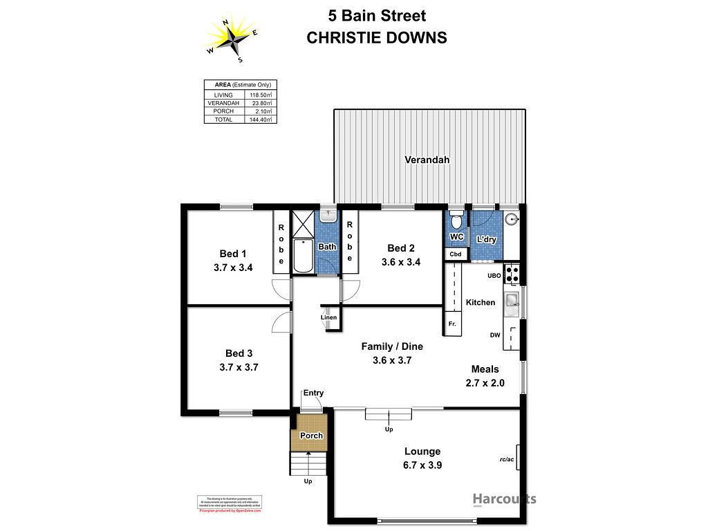 5 Bain Street, Christie Downs SA 5164 floorplan