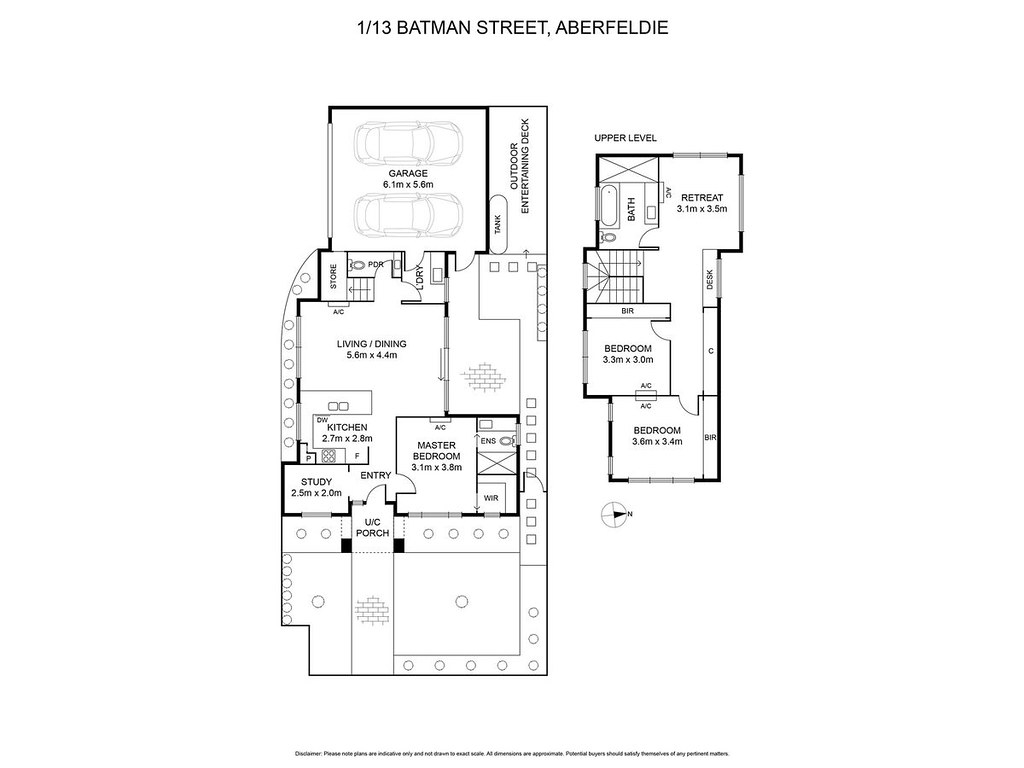 1/13 Batman Street, Aberfeldie VIC 3040 floorplan