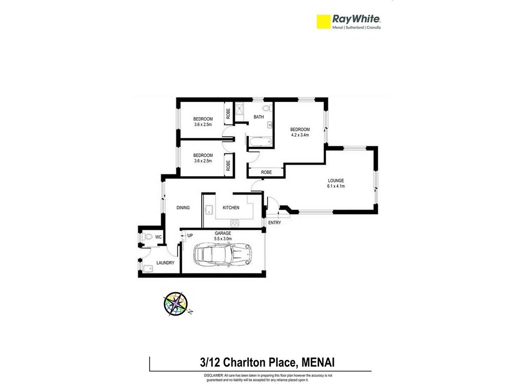 3/12 Charlton Place, Menai NSW 2234 floorplan