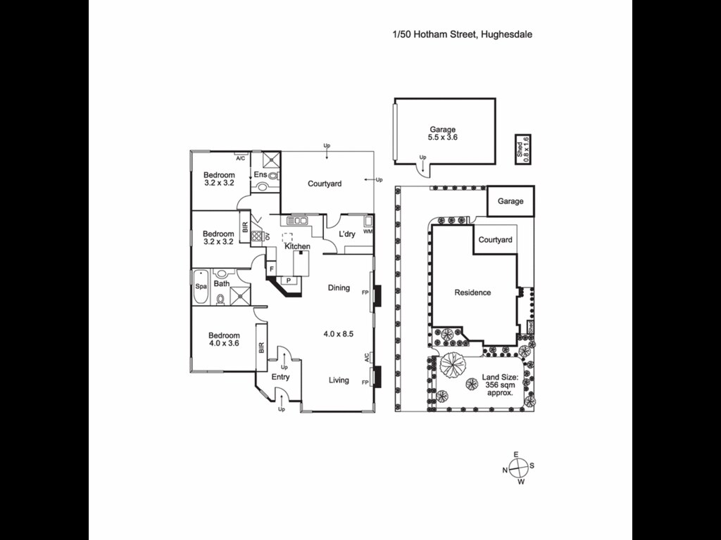 1/50 Hotham Street, Hughesdale VIC 3166 floorplan