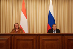 Aussenministerin Kneissl auf Arbeitsbesuch in Moskau