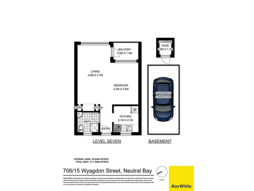 706/15 Wyagdon Street, Neutral Bay NSW 2089 floorplan