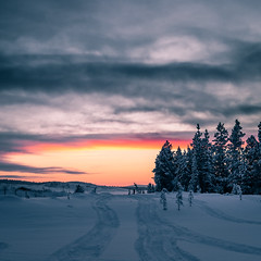 Cold Sunset - Ivalo, Finland - Landscape photography