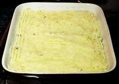 124 of Year 5 - Cottage pie, made whilst Motorhead were on at vol 11.