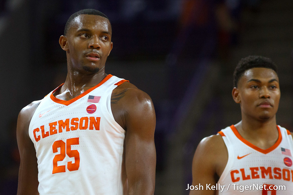 Clemson Basketball Photo of Aamir Simms and wichita and state