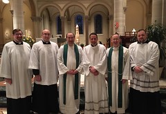 Chris Wheeler’s installation as Lector, St. Vincent Seminary, February 27, 2019.