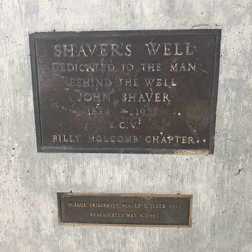 Shaver's Well closeup