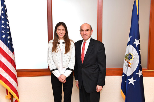 Special Representative Abrams Meets With With Fabiana Rosales, Wife of Interim President Guaido