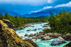 The beautiful turquoise rivers continue in Chile.