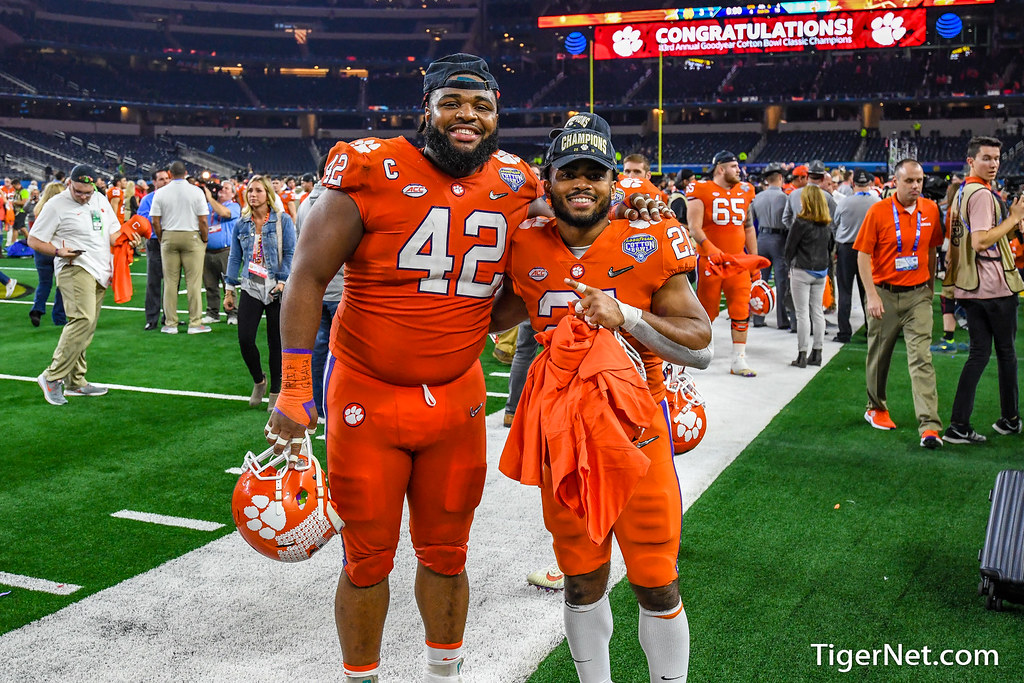 Clemson Football Photo of Christian Wilkins and Darien Rencher
