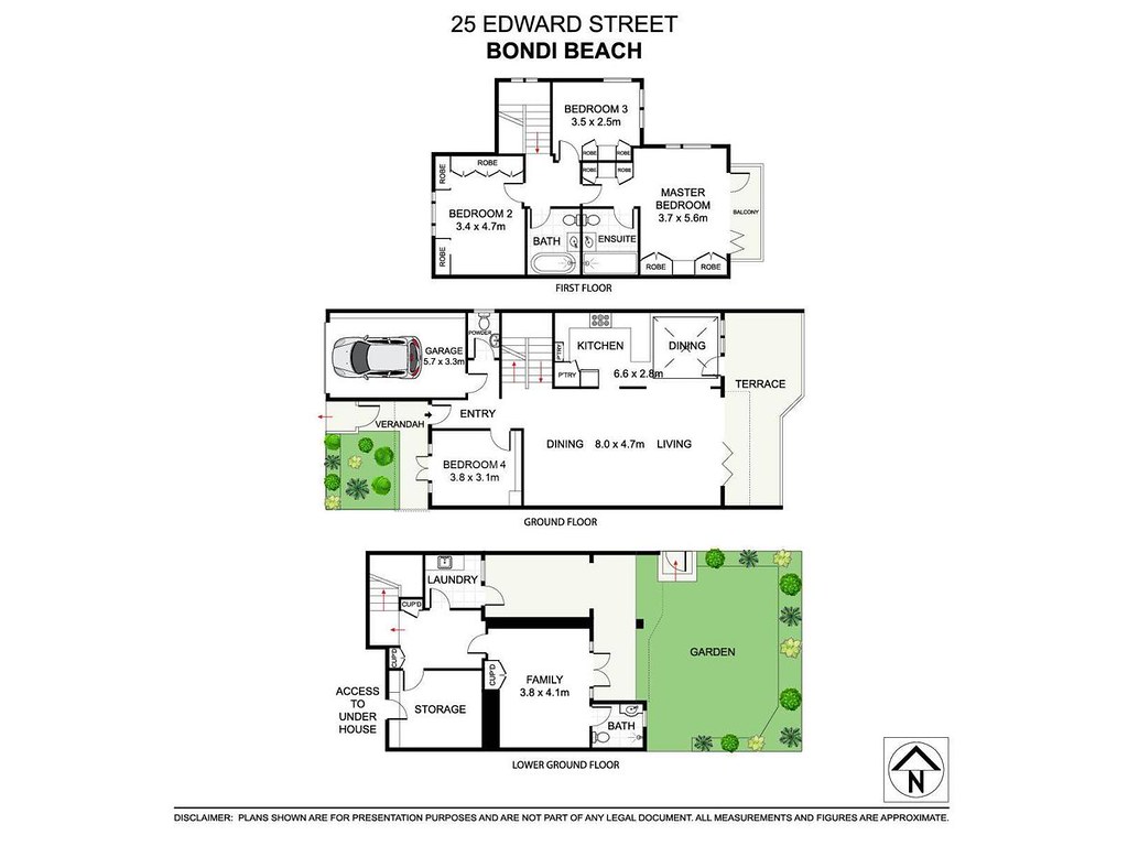 25 Edward Street, Bondi Beach NSW 2026 floorplan