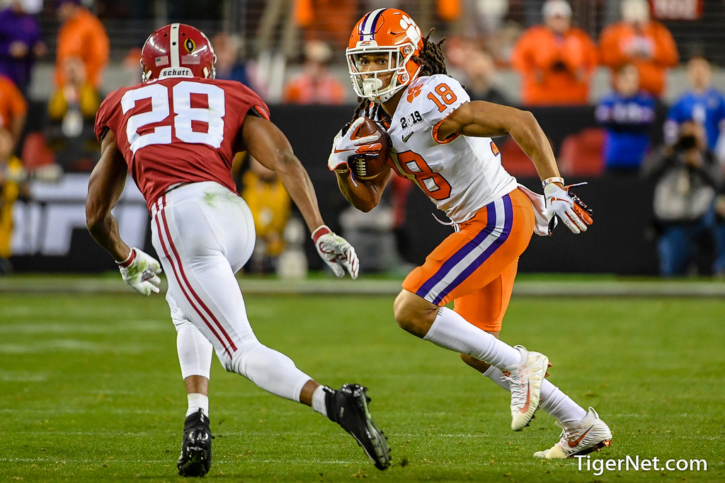 Clemson Football Photo of TJ Chase and alabama