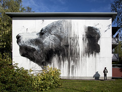 ROAR-00420, mural/street art installation, 2018, Helsinki, Finland