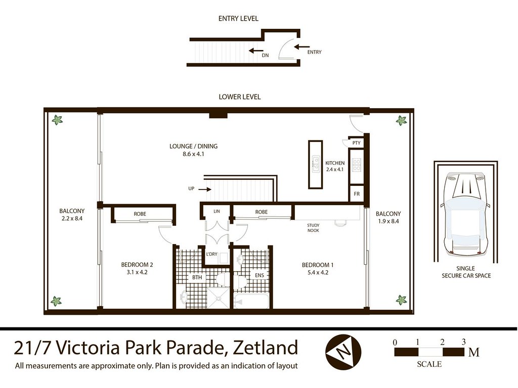 21/7 Victoria Park Parade, Zetland NSW 2017 floorplan