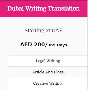 Writing & Translation Service in Dubai