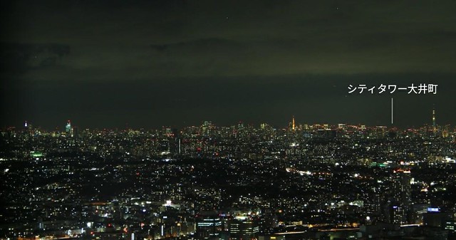 南西から。東京の中のシティタワー大井町。...