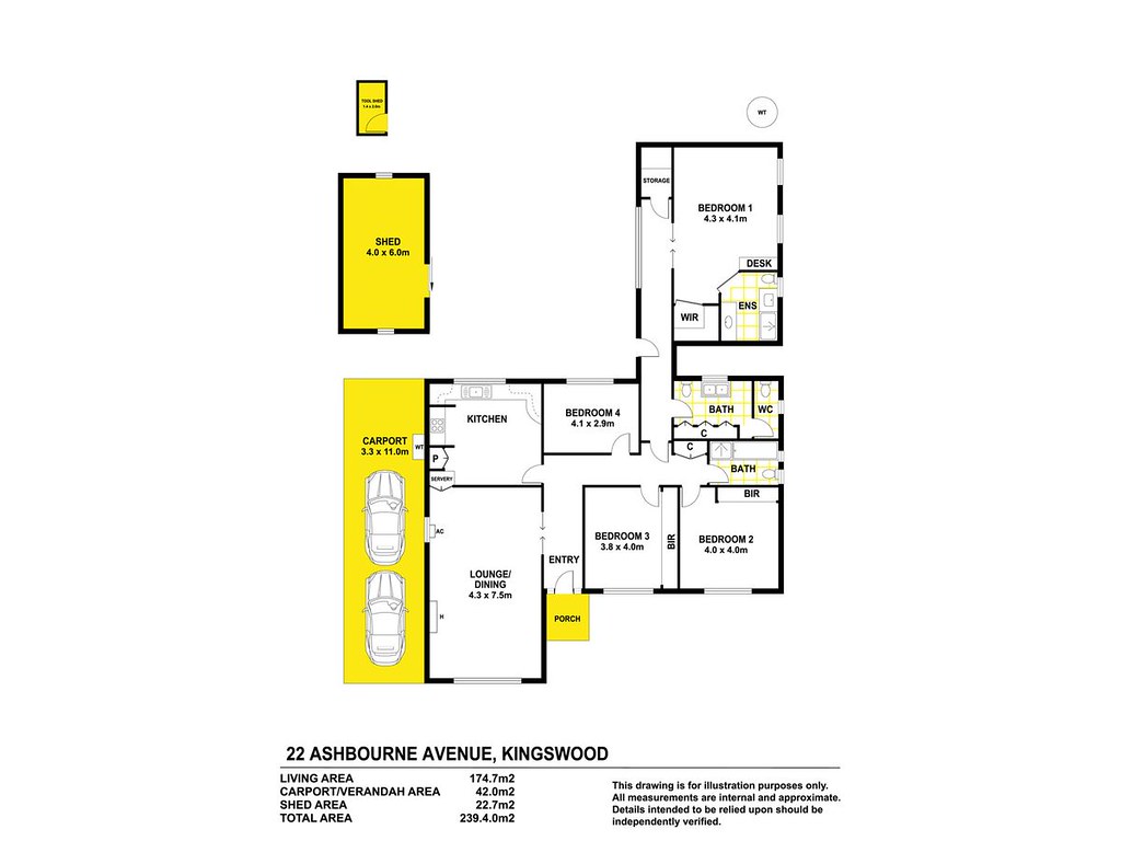 22 Ashbourne Avenue, Kingswood SA 5062 floorplan