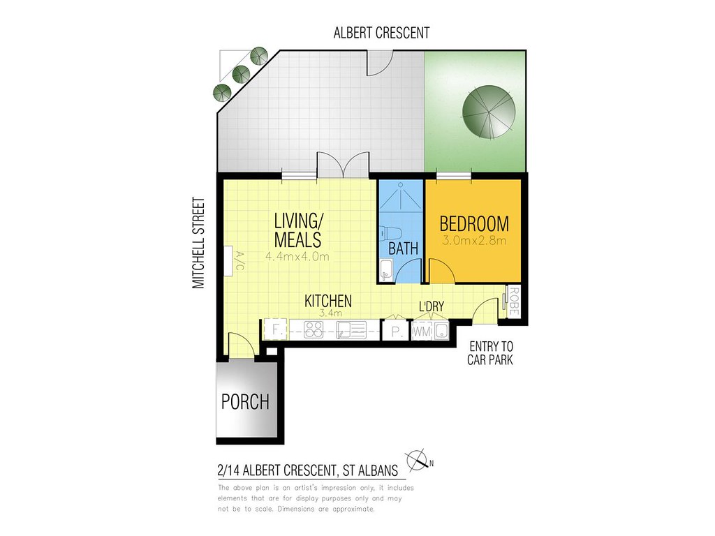 2/14 Albert Crescent, St Albans VIC 3021 floorplan