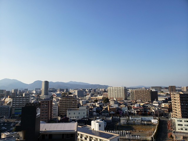 １５階からの風景です。熊本城は見えないの...
