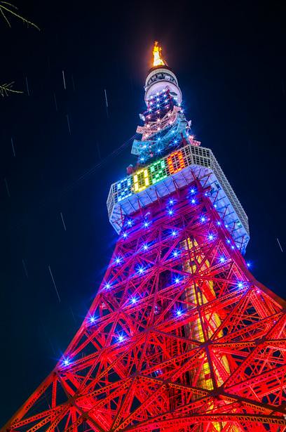浜松町からの東京タワーはライトアップだけ...